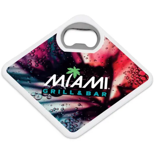 Altitude Sela Recycled Plastic Bottle Opener Coaster Main